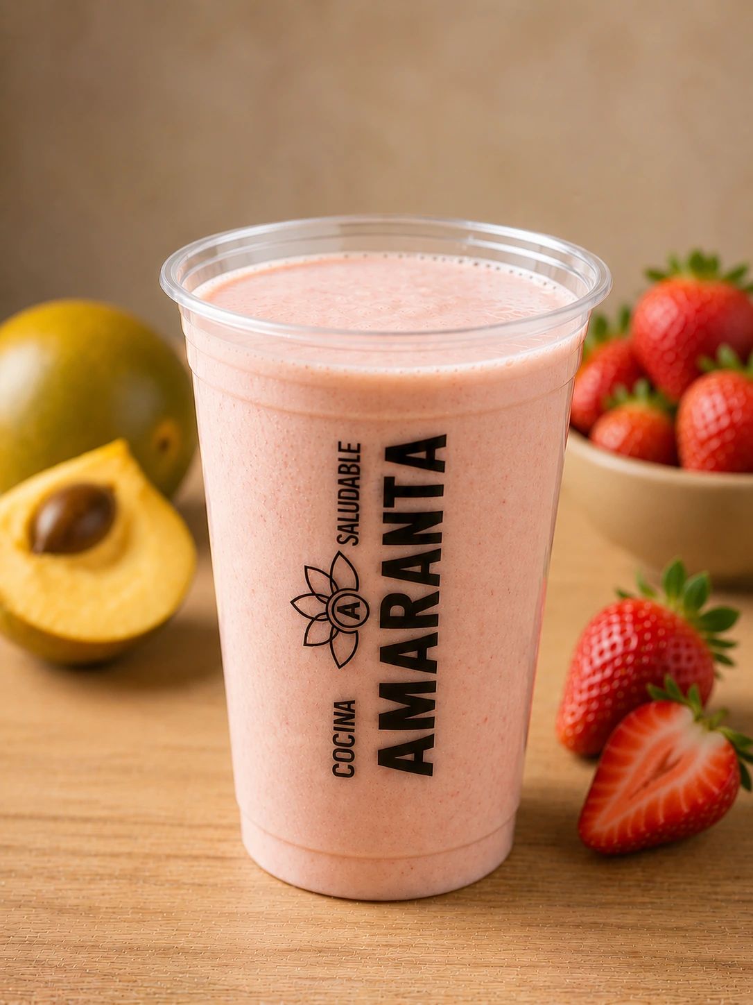Jugo de Lúcuma, Fresa y Leche