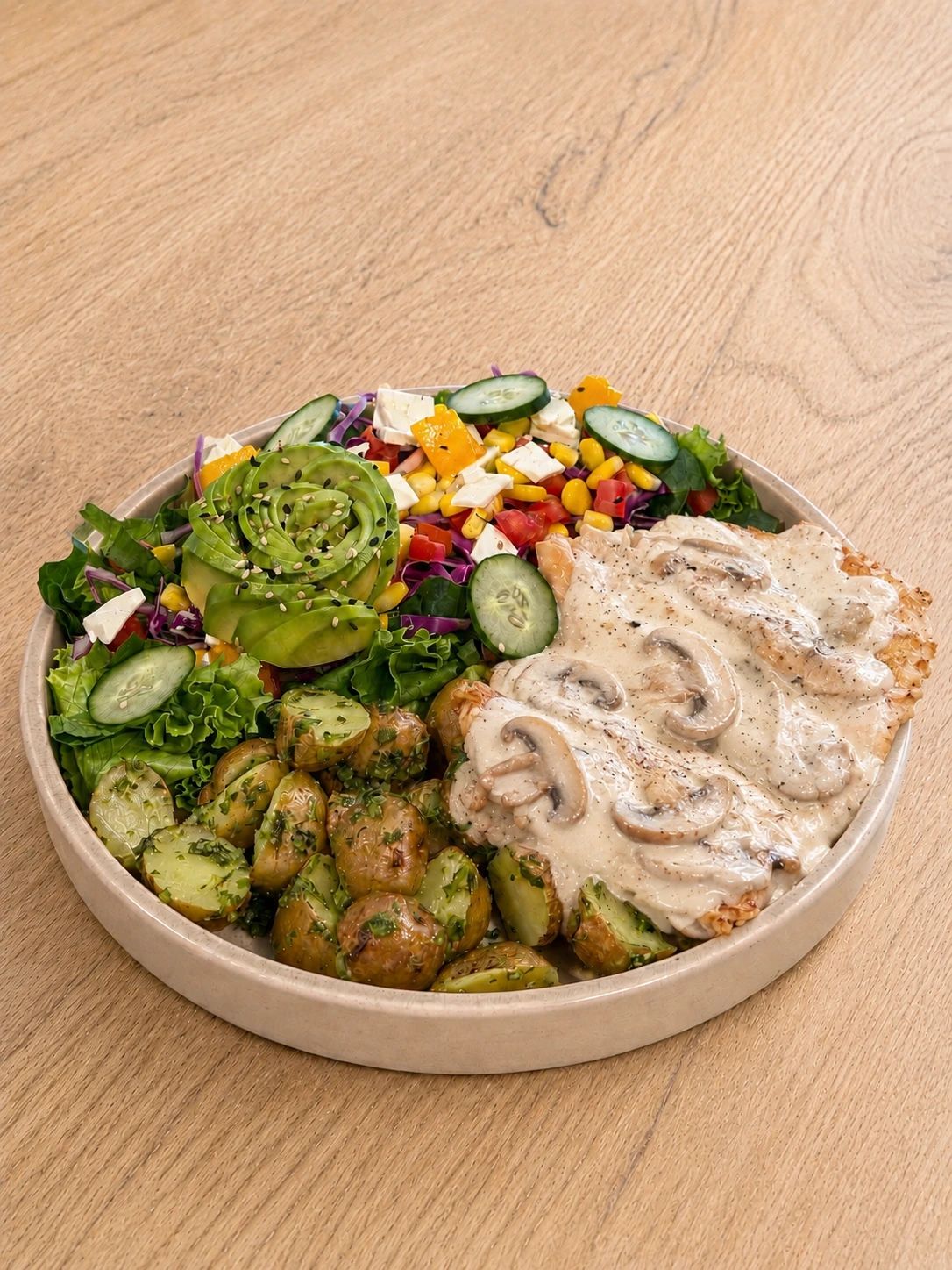 Pollo con Champiñones