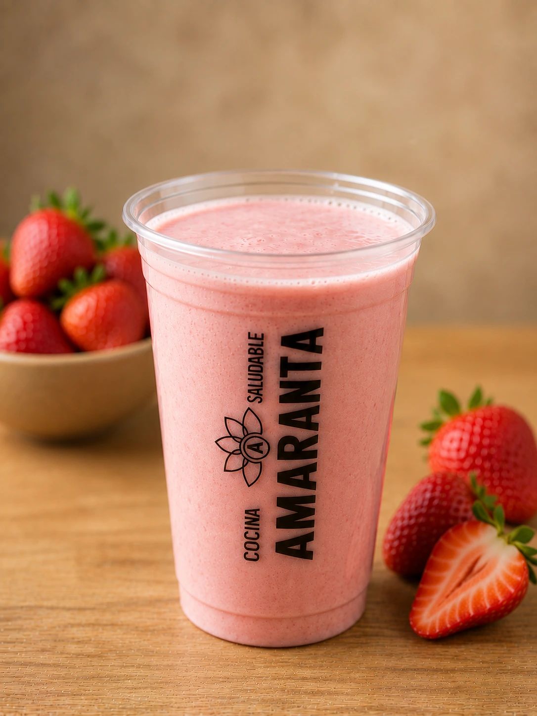 Jugo de Fresa con Leche