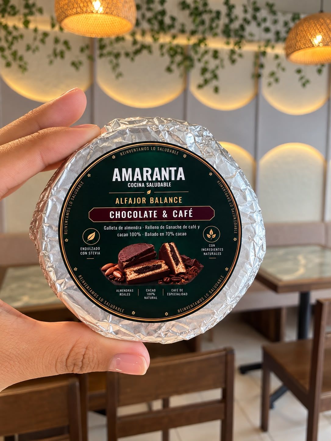 ALFAJOR DE CHOCOLATE Y CAFE